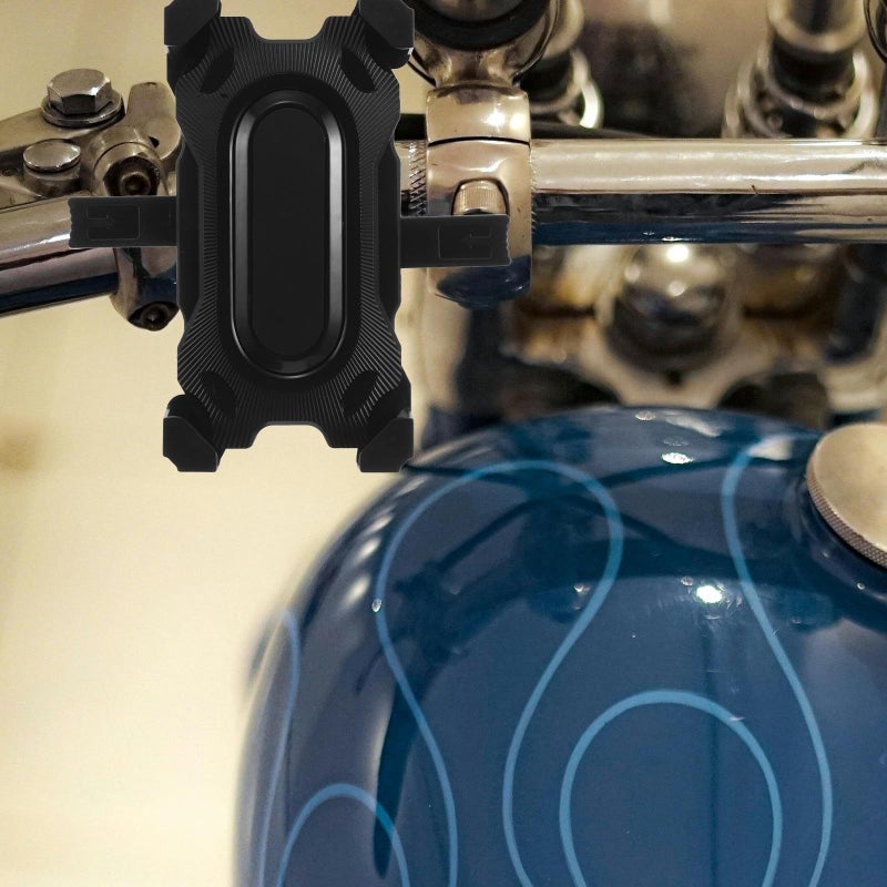 Four Claw Motorcycle Phone Holder Black Base Electric Scooter Mount - Image 5