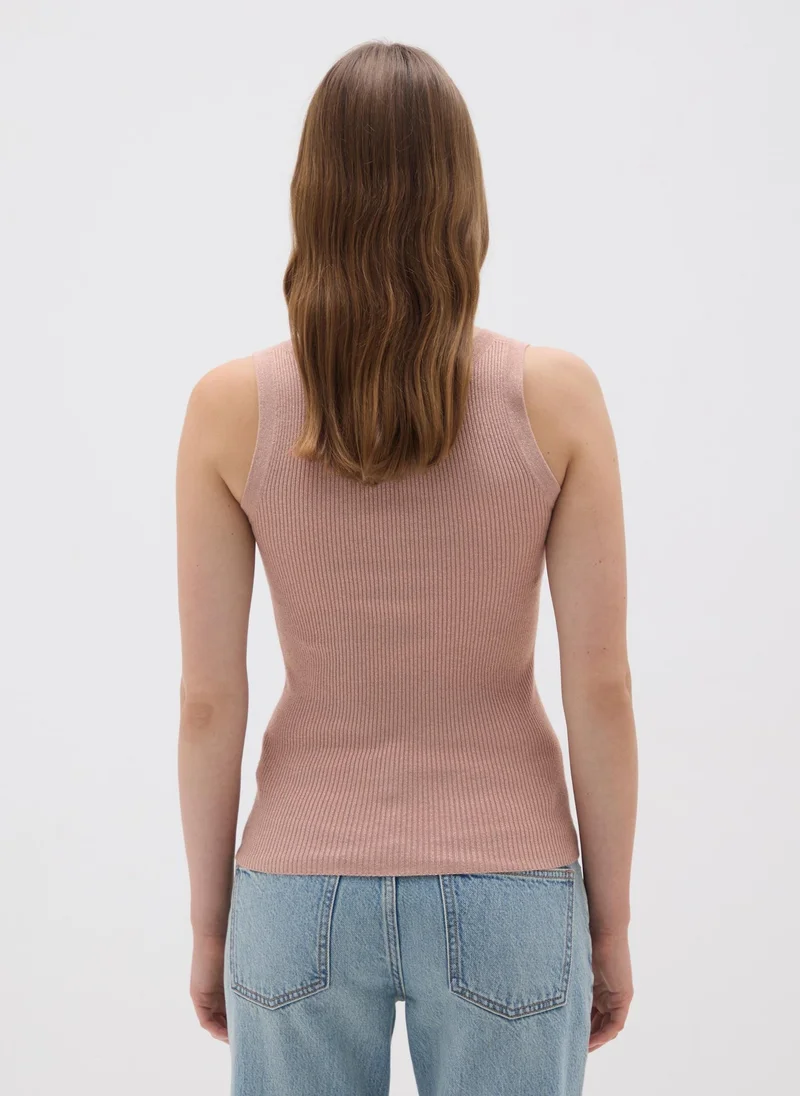 Ovs  WOMEN'S PINK STRETCH FABRIC TANK TOP for Women | Best Price UAE