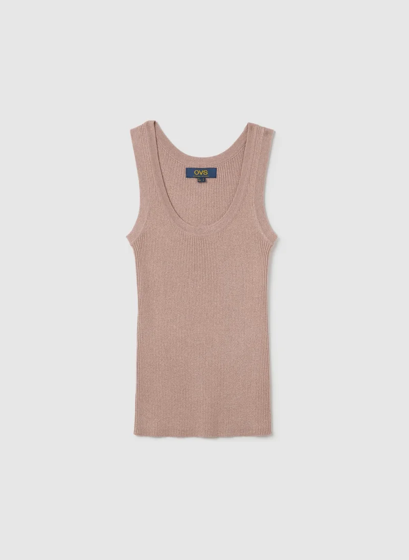 Ovs  WOMEN'S PINK STRETCH FABRIC TANK TOP for Women | Best Price UAE