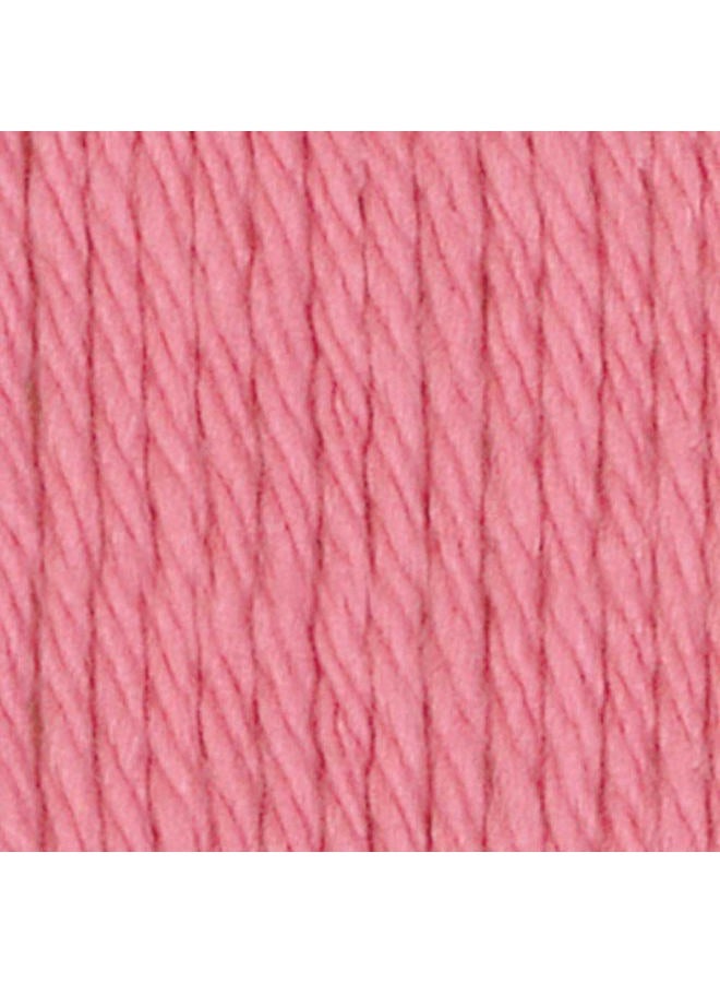 Lily Sugar 'N Cream The Original Solid Yarn - Medium Gauge 100% Cotton - 2.5 oz - Rose Pink - Machine Wash & Dry - Image 2