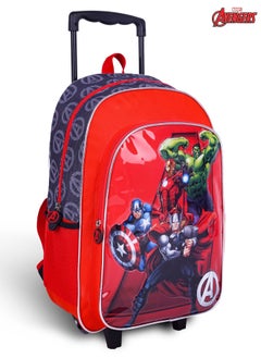 MARVEL Avengers  18 Inch Kids 3-in-1 Trolley School Bag Set - Ergonomic Backpack, Insulated Lunch Bag & Pencil Case,Lightweight, Durable, Students 6+ - Perfect for Travel & School,For Boys  - Image 2