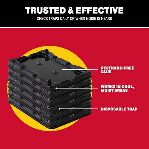 Catchmaster Mouse & Insect Glue Traps 6-Pk, Adhesive Rodent & Bug Catcher, Mouse Traps Indoor for Home, Sticky Glue Boards for Mice and Insects, Pest Control for House & Garage - Image 5