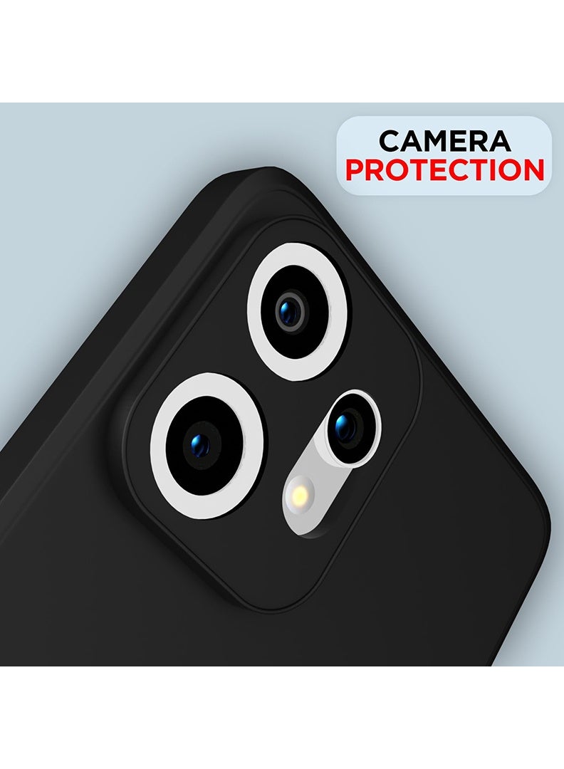 رفع القضية متوافق مع حافظة Nothing CMF Phone 2 Pro مقاس 6.77 بوصة، سيليكون سائل ناعم وممتاز [بطانة من الألياف الدقيقة المضادة للخدش] غطاء هاتف نحيف واقٍ مقاوم للصدمات لهاتف 2 Pro 2025، أسود - Image 4