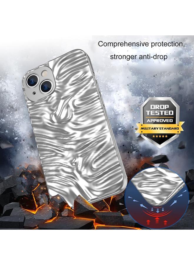 S-TOP Case For iPhone 14 Plus Wave Electroplating TPU Phone Case - Image 3