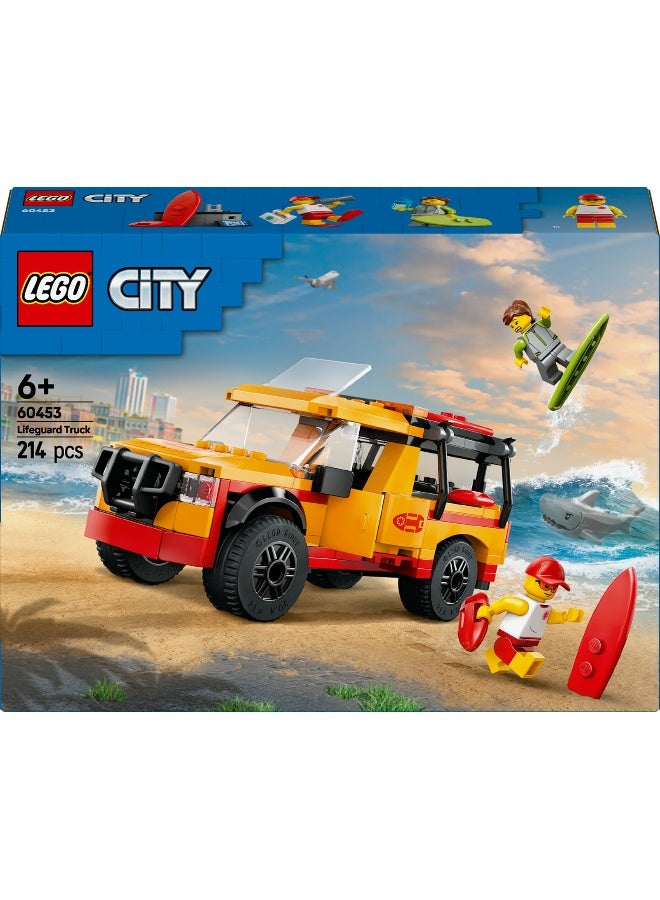 LEGO City Lifeguard Beach Rescue Truck 60453 Building Set (214 Pieces) - Image 2