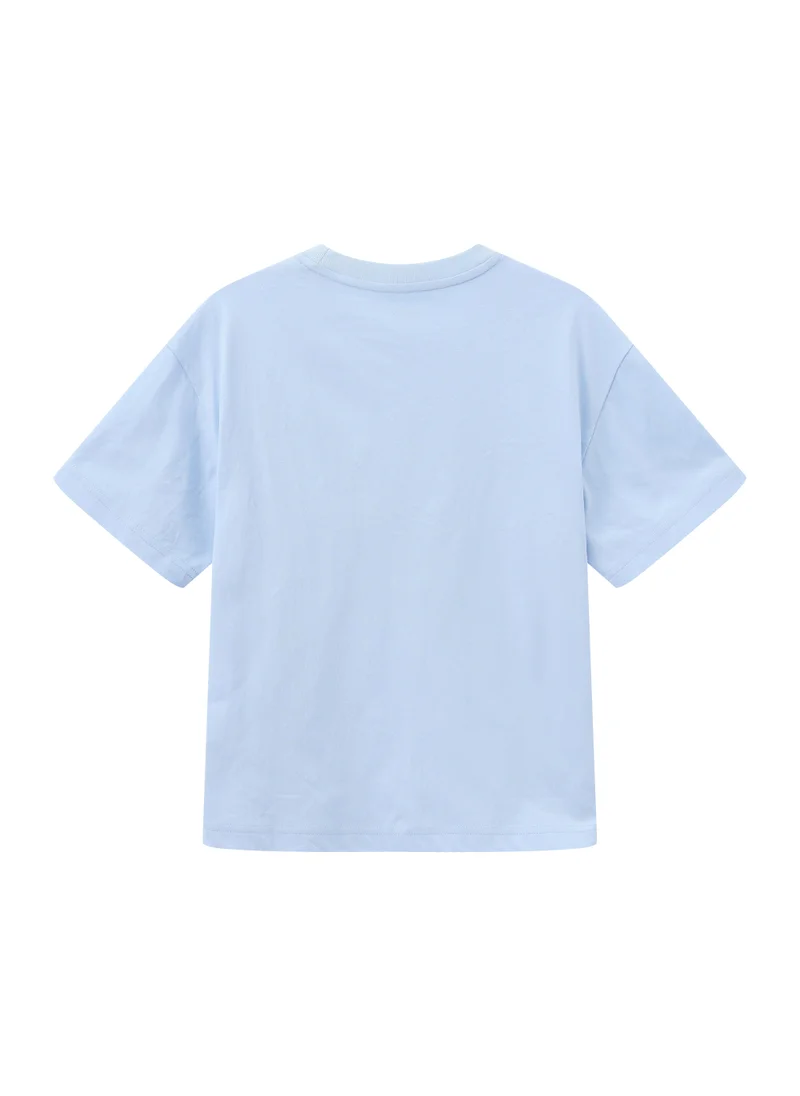 Balabala Kids Unisex Round neck short-sleeved T-shirt