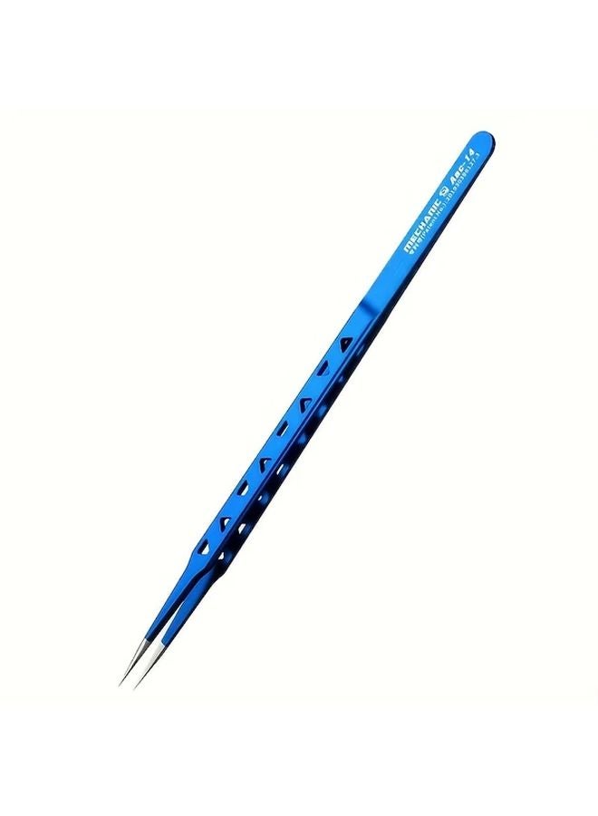 MECHANIC AAC 14 Non Magnetic High Hardness 8 Hollows Heat Dissipating Stainless Steel Precise Tweezers - Image 2
