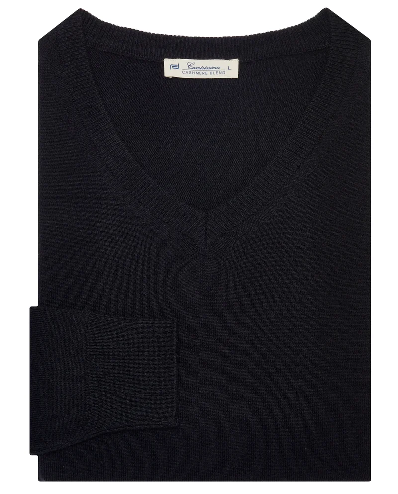 Camicissima BLEND CASHMERE V NECK SWEATER