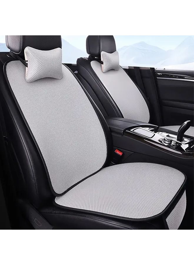 2pcs Blue Breathable Mesh Car Seat Covers UV Protection Non Slip Cooling Easy Clean - Image 1