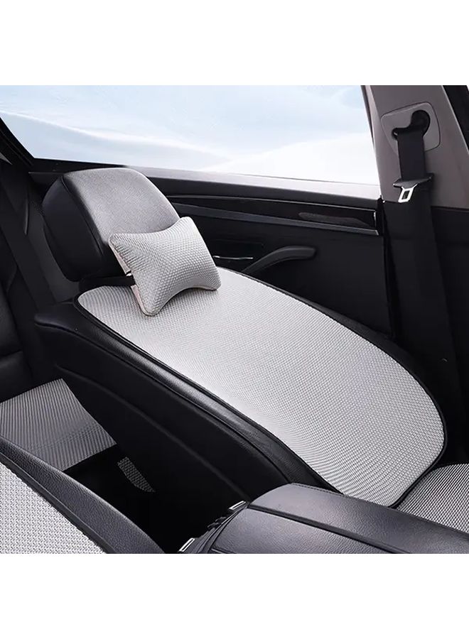 2pcs Blue Breathable Mesh Car Seat Covers UV Protection Non Slip Cooling Easy Clean - Image 2