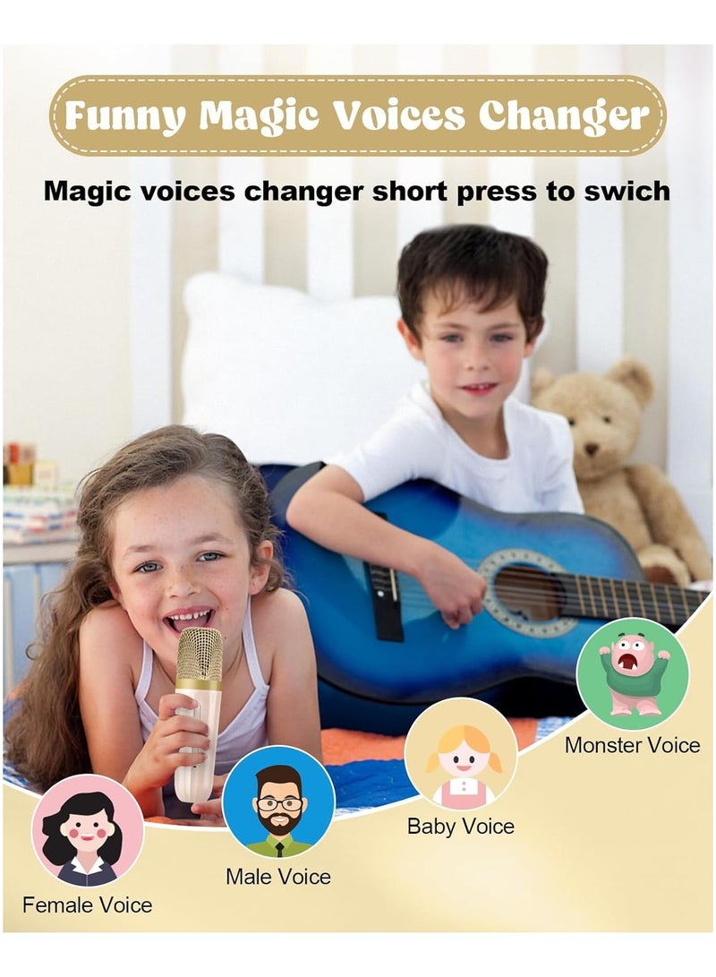 Karaoke Machine with 2 Wireless Microphones, Kids Toys Portable Bluetooth Speaker for Kids Adults Toddler Girls Toys for 4 5 6 7 8 9 10 12 Year Old Gift Ideas - Image 4