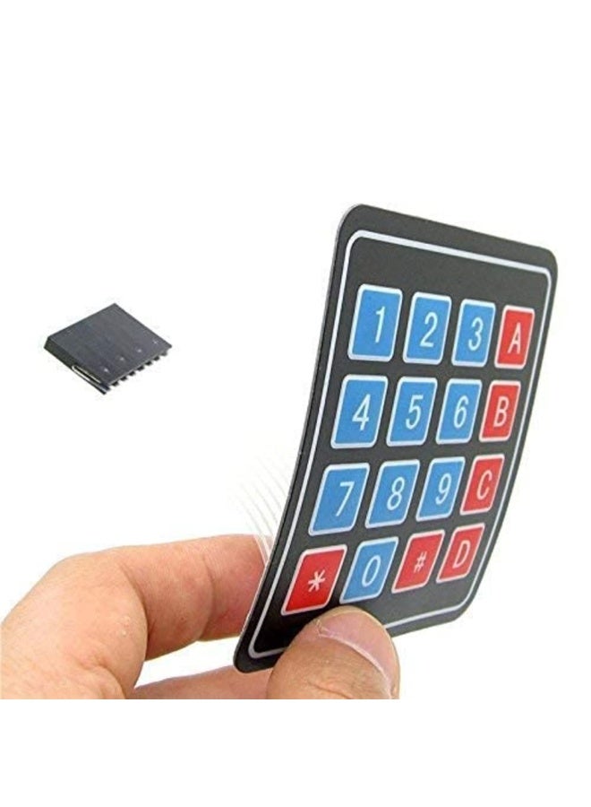 4x4 Matrix Membrane Keypad – 16-Key Flexible Keypad for Arduino, Raspberry Pi & DIY Electronics Projects