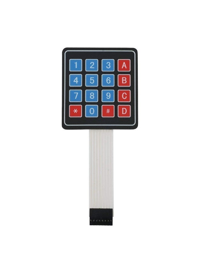 4x4 Matrix Membrane Keypad – 16-Key Flexible Keypad for Arduino, Raspberry Pi & DIY Electronics Projects