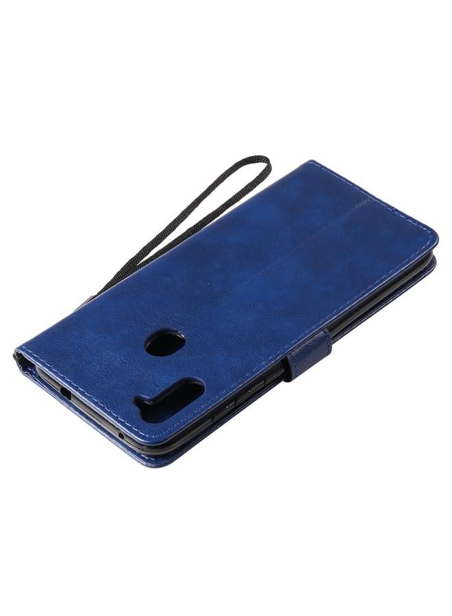 S-TOP Case For Samsung Galaxy A11 Solid Color Horizontal Flip Protective Leather Case with Holder & Card Slots & Wallet & Photo Frame & Lanyard - Image 4