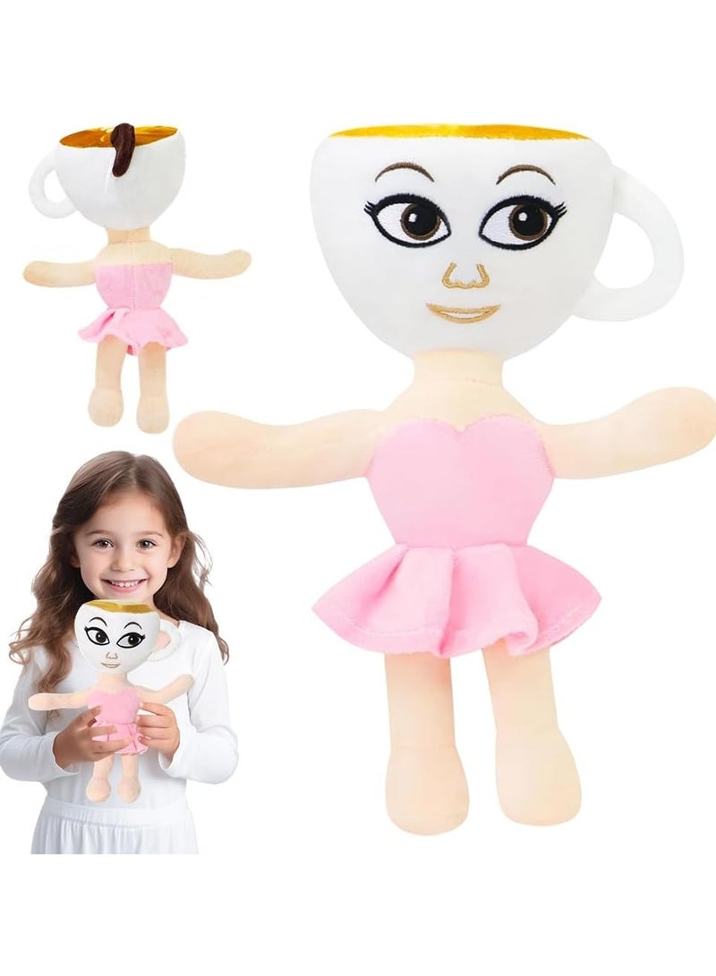 عام لعبة دمية محشوة على شكل كابتشينو، دمى محشوة، دمى إيطالية ناعمة على شكل دماغ، دمى محشوة للألعاب، دمى شخصيات كابتشينو للألعاب للمعجبين (30 سم) - Image 1