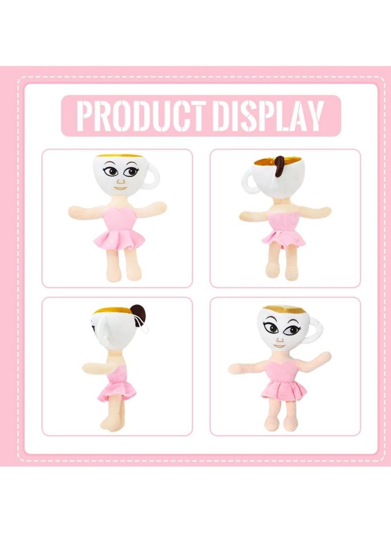 عام لعبة دمية محشوة على شكل كابتشينو، دمى محشوة، دمى إيطالية ناعمة على شكل دماغ، دمى محشوة للألعاب، دمى شخصيات كابتشينو للألعاب للمعجبين (30 سم) - Image 4