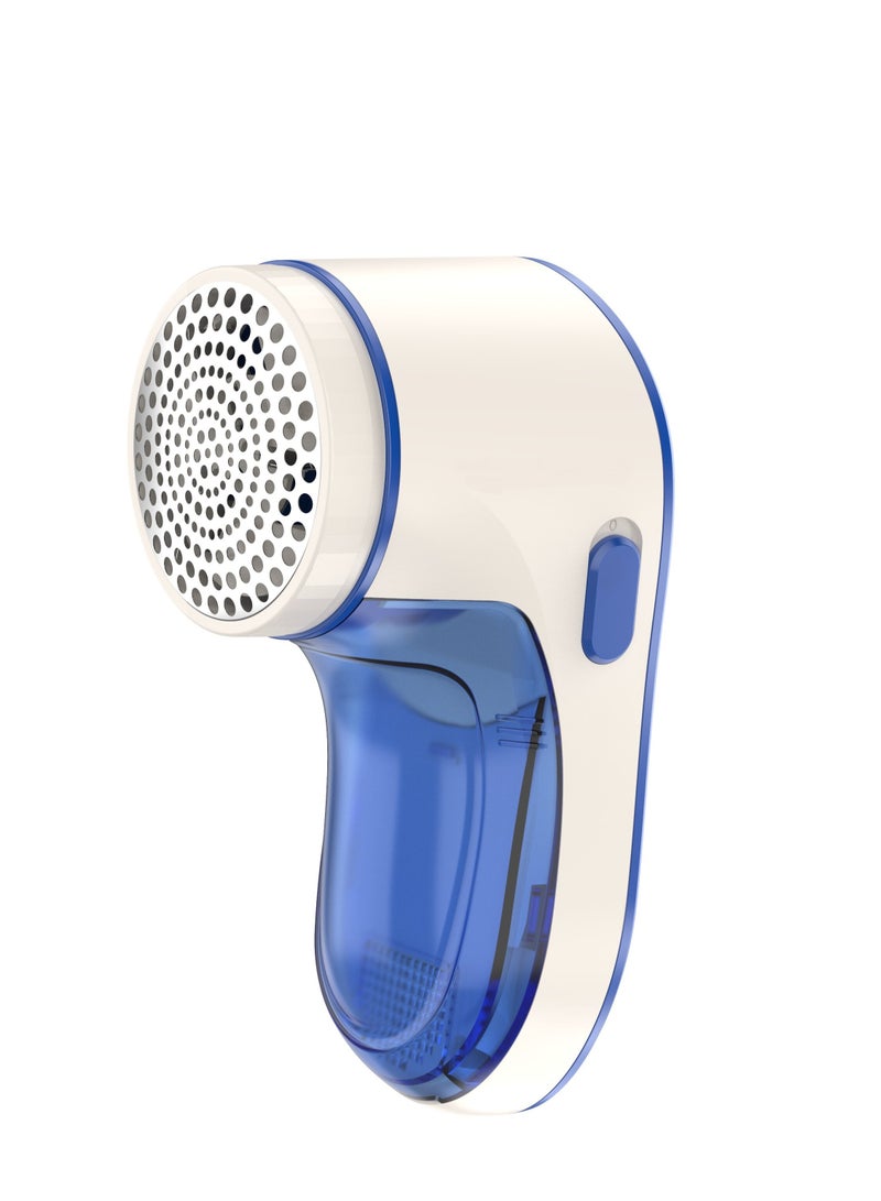 Battery Operated Fabric Lint Remover Blue/White - Image 1