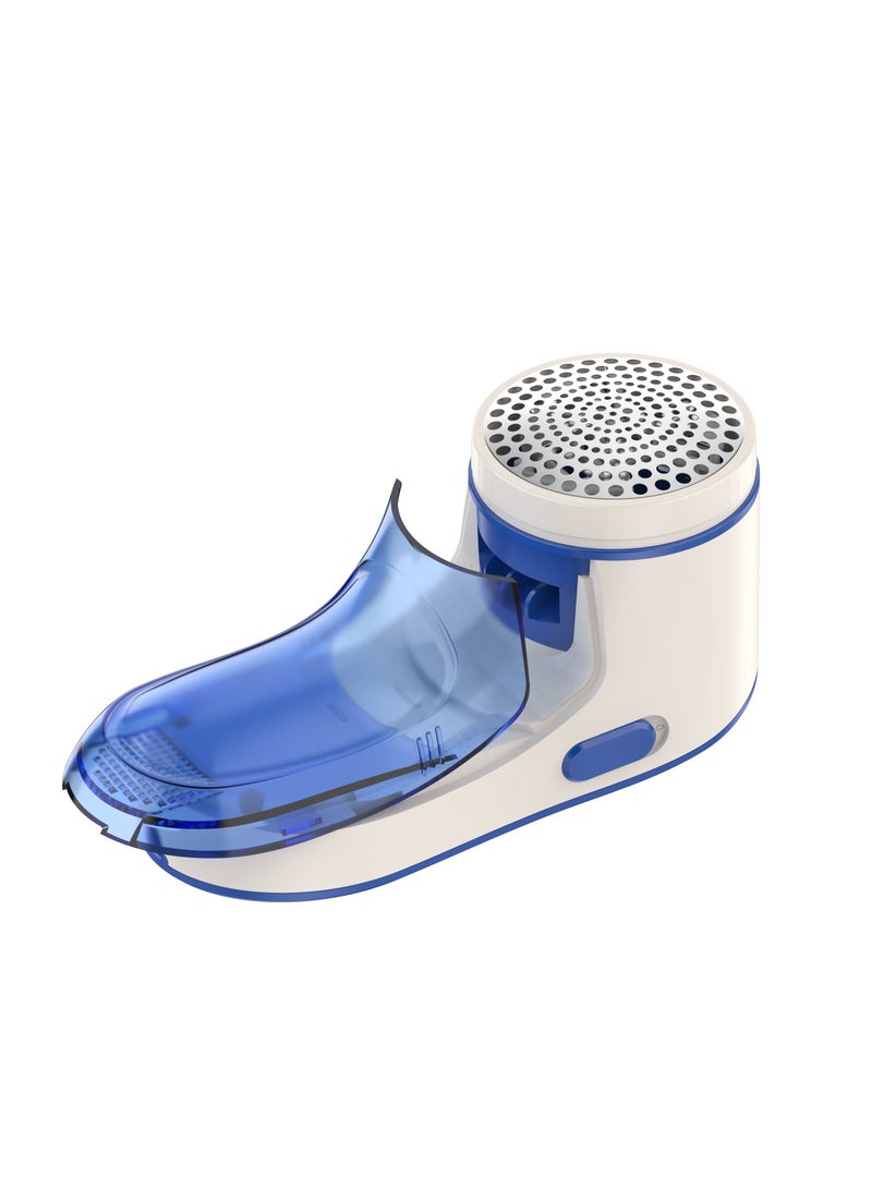Battery Operated Fabric Lint Remover Blue/White - Image 2