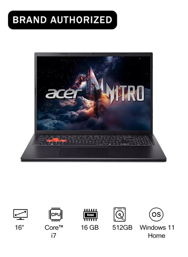 Acer (Upgraded Version) Nitro Lite 16 Gaming Laptop With 16 Inch WUXGA (1920x1200) Display, Core i7-13620H Processor/16GB RAM/512GB SSD/6GB Nvidia GeForce RTX 3050 Graphics/Windows 11 Home/ English black - Image 1