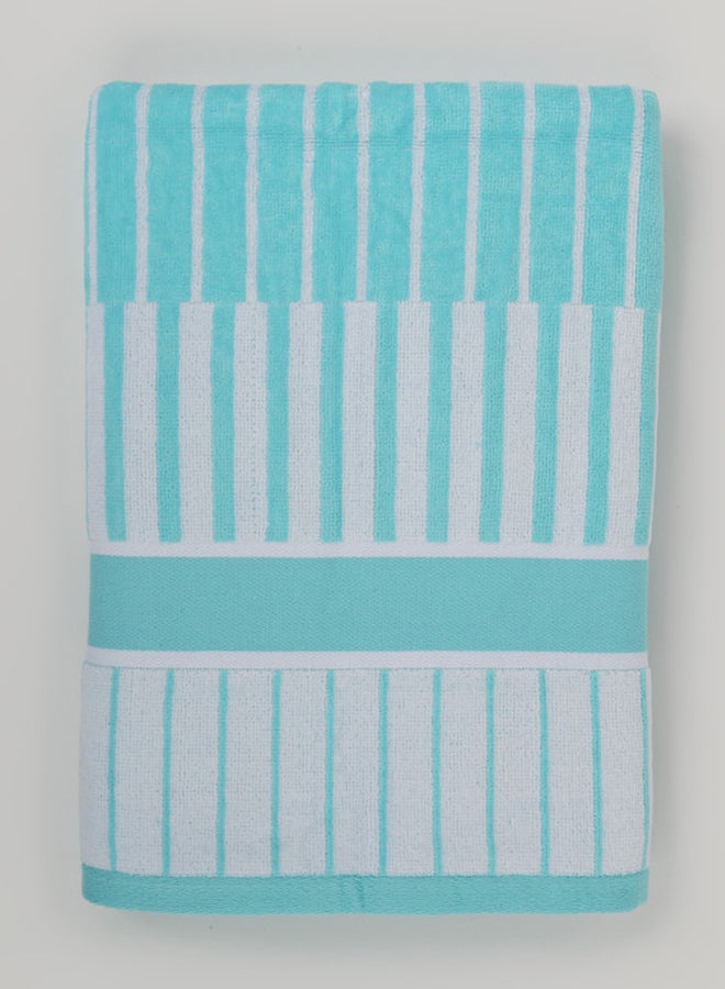White Rose Towel 4 Piece Bathroom  Set - SPRING COLLECTION - 450 GSM - 100% Cotton Velour - 2 Bath  70X140 cm & 2 Hand  50x90 cm -MultiColour - Modern Stripe Design - Luxury Touch - Extra Absorbent  - Image 5