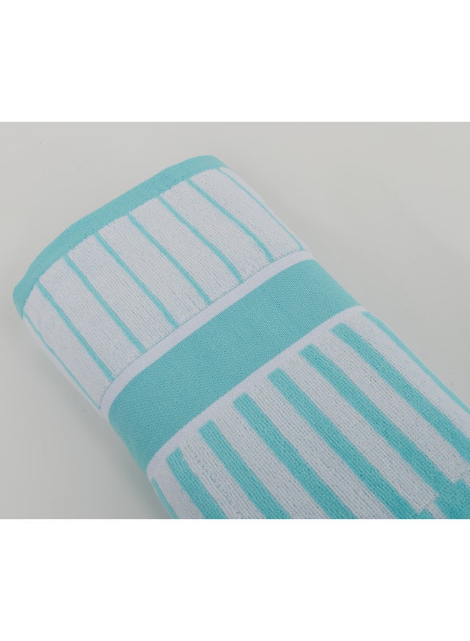 White Rose Towel 4 Piece Bathroom  Set - SPRING COLLECTION - 450 GSM - 100% Cotton Velour - 2 Bath  70X140 cm & 2 Hand  50x90 cm -MultiColour - Modern Stripe Design - Luxury Touch - Extra Absorbent  - Image 4