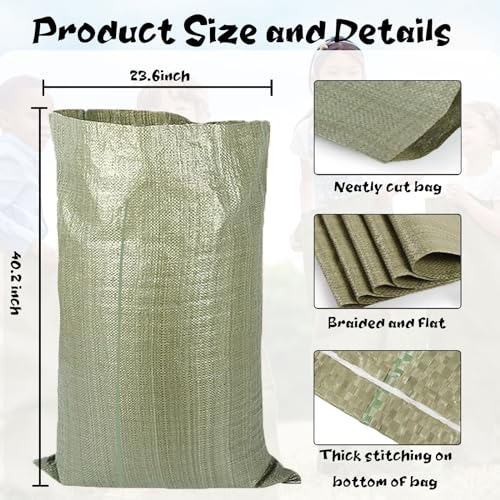 Denylo pro 6 Pack Potato Sack Race Bags for Adults Outdoor Lawn Games Bags 40x24 Inch Large Bag for Outdoor Sports Games Birthday Parties Family Gatherings Barbecues - Image 3