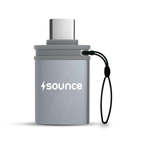 Sounce USB Type C Female to USB Male OTG Adapter Portable High-Speed Data Transfer, Compatible and Works with Laptops, Tablets, Smartphone, Chargers and More Devices with Standard USB A Interface - Image 1