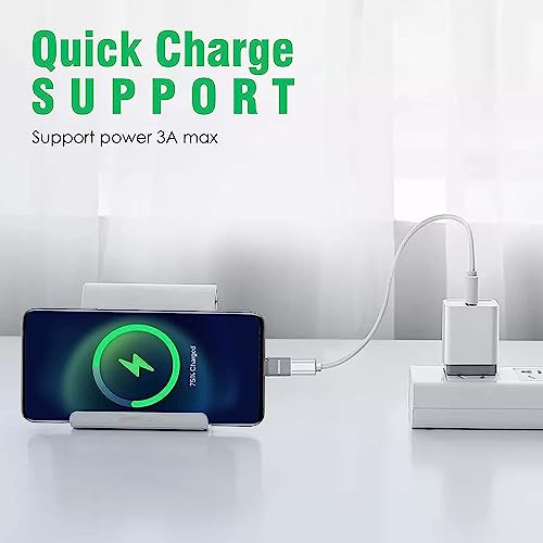 Sounce USB Type C Female to USB Male OTG Adapter Portable High-Speed Data Transfer, Compatible and Works with Laptops, Tablets, Smartphone, Chargers and More Devices with Standard USB A Interface - Image 5