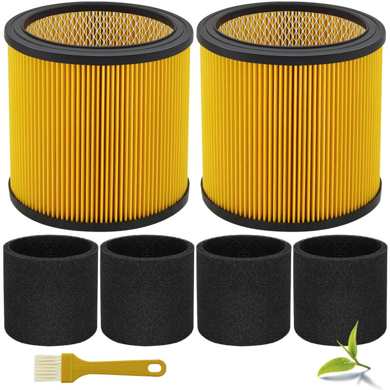 LVJUSEN Replacement Filter for Vacmaster 520 GallonHart Shop Vacuum 517 Gallon Replaces Hart VCFS 3701 FilterVCFF Filter Fits most ShopVacCraftsman Vacuum with 2x Wet Foam Sleeve - Image 2