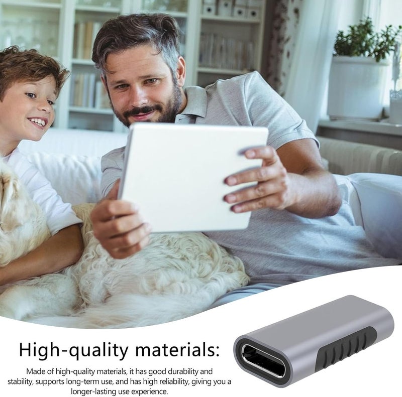 ويندفورج كرافت محول USB-C إلى USB-C | محول USB من النوع C | محول نقل بيانات عالي السرعة، أداة تحويل شحن محمولة، موصل تمديد لأجهزة النوع C (لابتوب بوراتو) - Image 2
