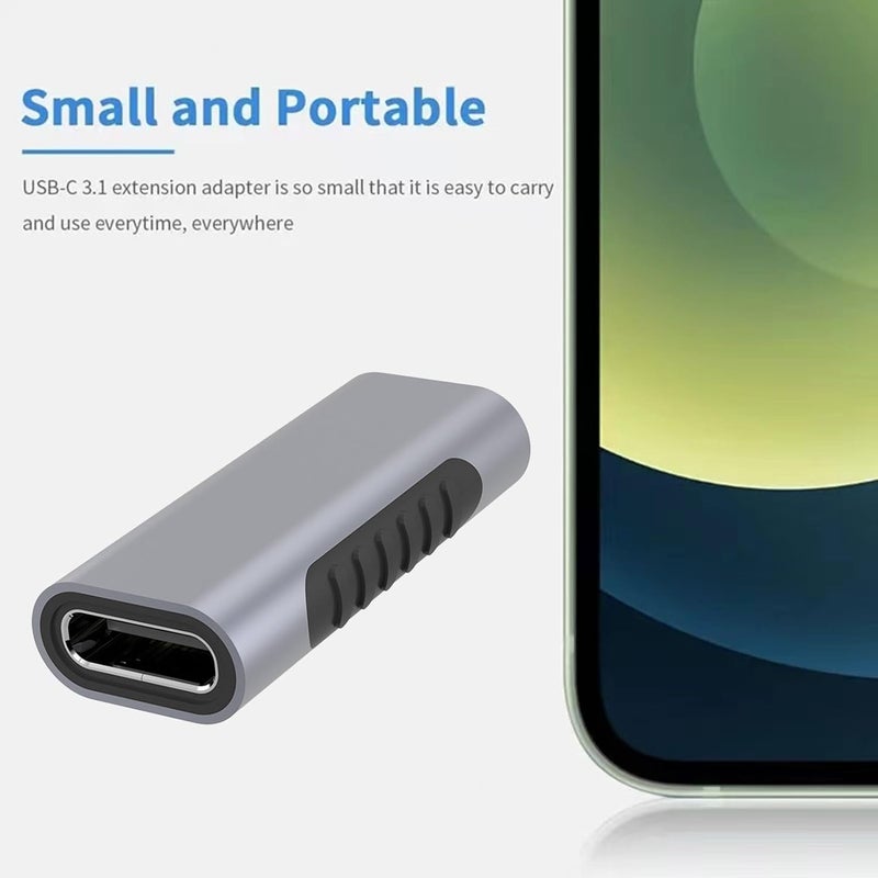 ويندفورج كرافت محول USB-C إلى USB-C | محول USB من النوع C | محول نقل بيانات عالي السرعة، أداة تحويل شحن محمولة، موصل تمديد لأجهزة النوع C (لابتوب بوراتو) - Image 5