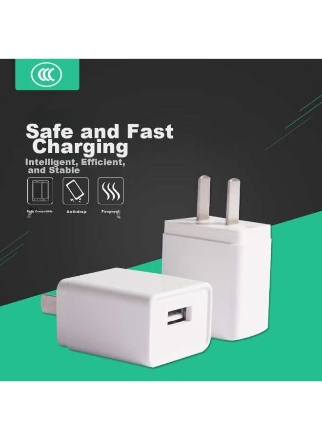 Zitai Android Data Cable Charger Set, 5v1a Phone Charger, Compatible With Huawei, Xiaomi, Oppo, Vivo Phones, 5w Charger + 3-meter Android Cable - Image 3