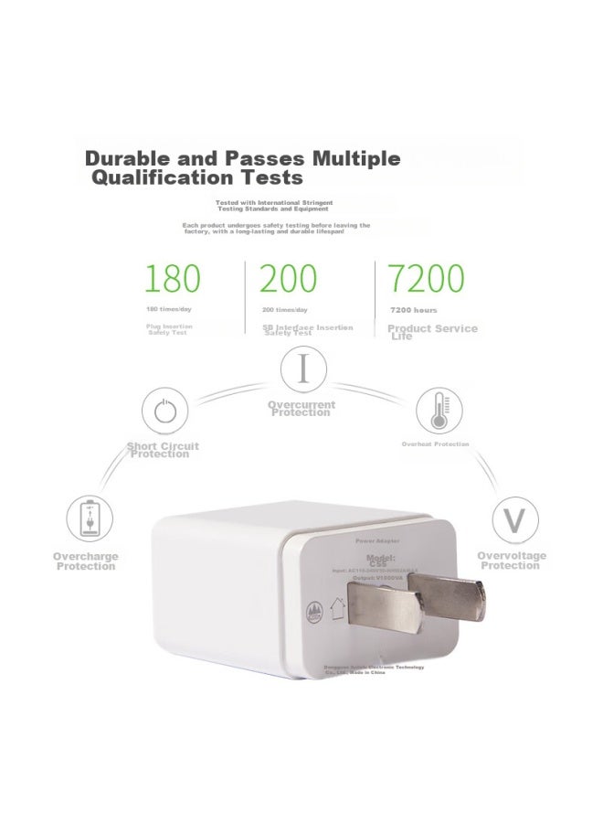Zitai Android Data Cable Charger Set, 5v1a Phone Charger, Compatible With Huawei, Xiaomi, Oppo, Vivo Phones, 5w Charger + 3-meter Android Cable - Image 5