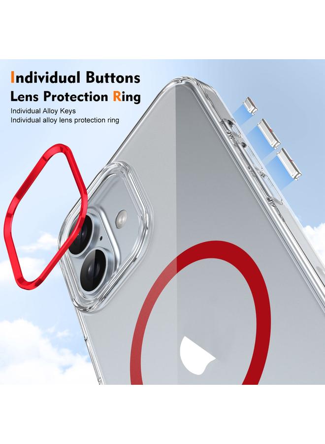 S-TOP Case For iPhone 16 Plus Ice Feel HD Transparent MagSafe PC Full Coverage Phone Case - Image 3