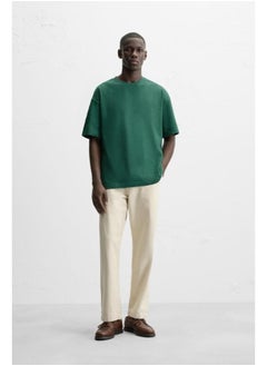 Zara Classic T-shirt from Zara - Green - available in all sizes  - Image 3