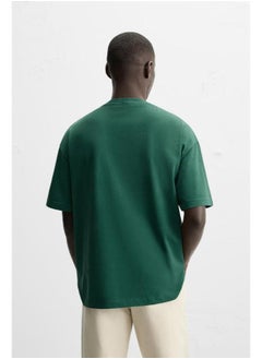 Zara Classic T-shirt from Zara - Green - available in all sizes  - Image 5