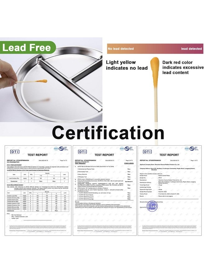 بوسوها طبق أطفال من الفولاذ المقاوم للصدأ من BUSOHA مع شفط - طبق مقسم للأطفال الصغار مقاس 9 بوصات بأكمام من السيليكون، وعاءان معدنيان 2 في 1 مضادان للكسر للأطفال الصغار، آمن للاستخدام في الميكروويف وغسالة الأطباق - Image 1