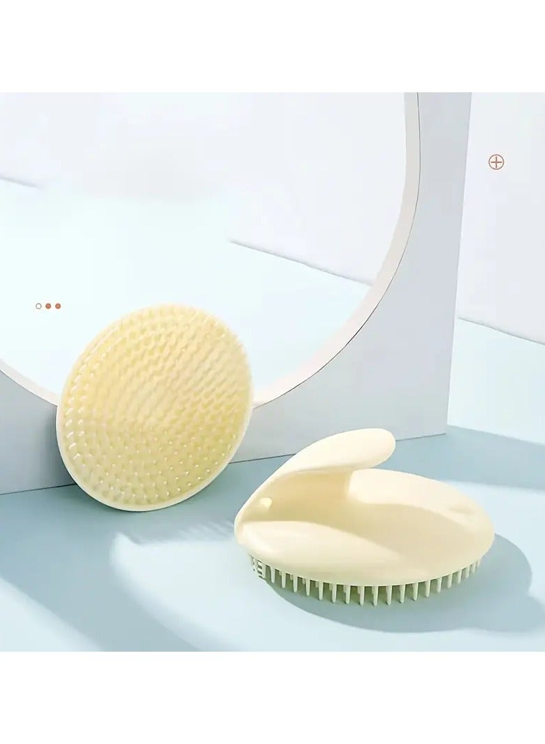 Ucanbe 2pc Soft Bristle Scalp Massager and Shampoo Brush - Gentle Exfoliating Hair & Scalp Cleanser for All Hair Types, Fragrance-Free Personal Care Tool - Image 3