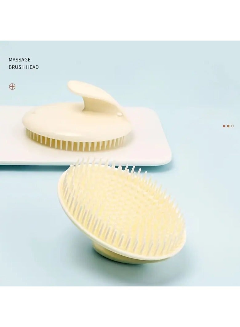 Ucanbe 2pc Soft Bristle Scalp Massager and Shampoo Brush - Gentle Exfoliating Hair & Scalp Cleanser for All Hair Types, Fragrance-Free Personal Care Tool - Image 5