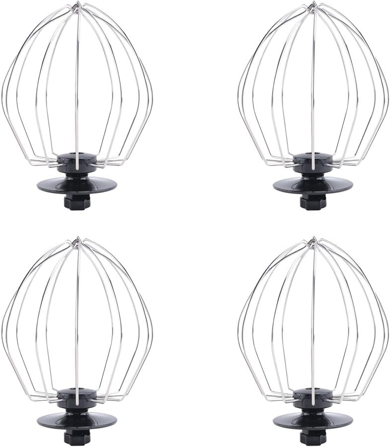 ملحق الخلاط بالون الفولاذ المقاوم للصدأ 4 قطع لخفق كريم الكيك - Image 1