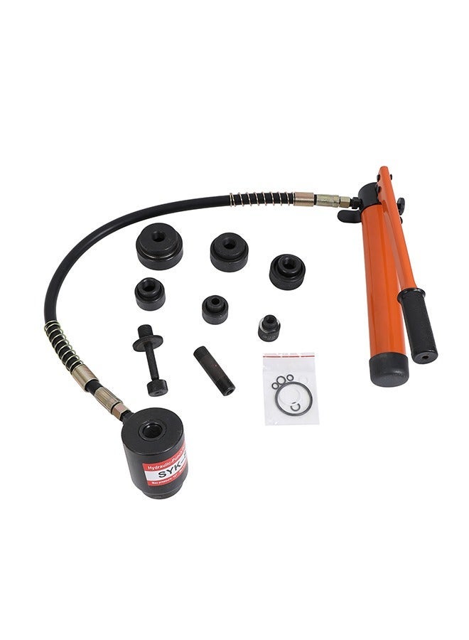 LAWAZIM Pro7 Hydraulic Hole Digger - Heavy-Duty Hydraulic Knockout Punch Set with Interchangeable Dies for Metal Sheet Plate Punching Electrical Conduit Hole Cutter Electrical Boxes Industrial Fabrication - Image 4