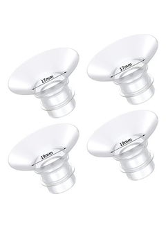 XiuWoo 4 Pack 17mm 19mm Breast Milk Pump Inserts for momcozy S9/S12/S9pro/S12pro/Lansinoh/Bellababy Pump Parts Replace, Reduce 24mm Down to 17mm/19mm  - Image 1