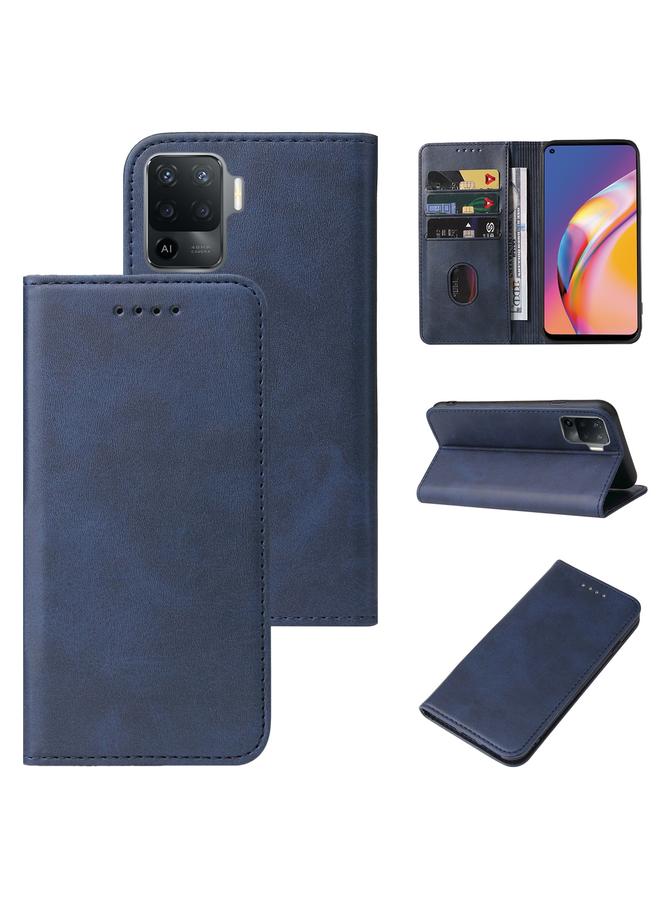 اس-توب جراب هاتف OPPO Reno5 F بإغلاق مغناطيسي من الجلد - Image 1