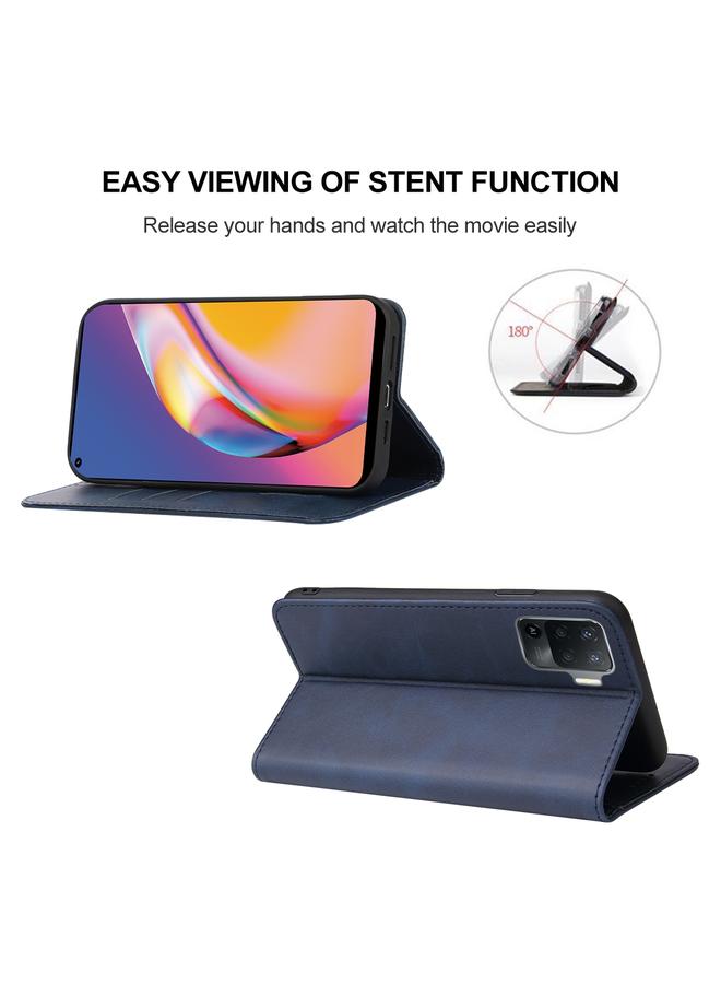 اس-توب جراب هاتف OPPO Reno5 F بإغلاق مغناطيسي من الجلد - Image 4