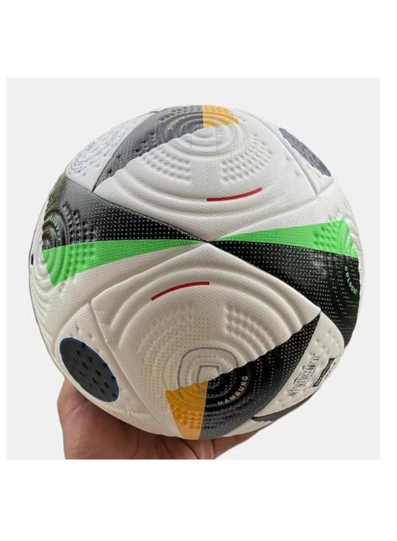 لعبة مرح  كرة قدم فاخرة، كرة قدم يورو 2024، الحجم والوزن الرسميين، أداء عالي للأماكن المغلقة/المفتوحة مع قبضة وتحكم ممتازين، كرة عالية الجودة، مقاس 5 - Image 5