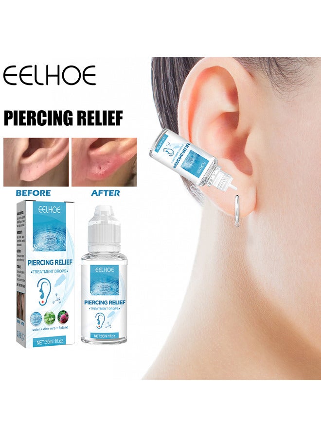 EELHOE Scar Mass Repair Drops, Keloid And Bump Treatment Drops, Piercing Bump Treatment, Healing and Soothing After Piercing Care, Reduce The Size And Appearance Of Scars ( 30ml ) - Image 1