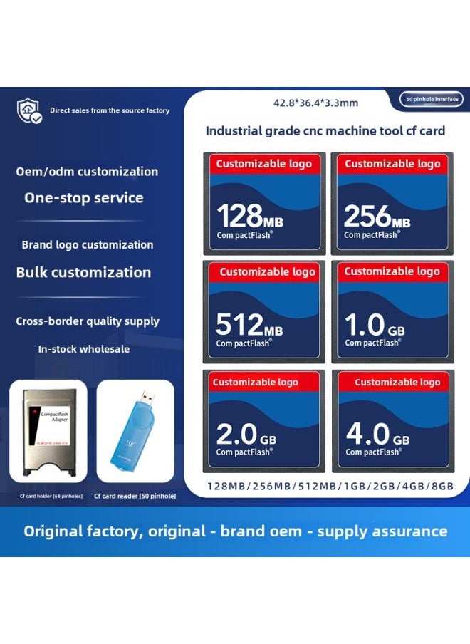 Generic - Direct Industrial Cf Memory Card 512MB 1g 2G Machine Tool Machining Center Special Cf Card Wholesale-Color: Oem/odm One-stop Service-Capacity: Industrial Grade Special CF Card - Image 1