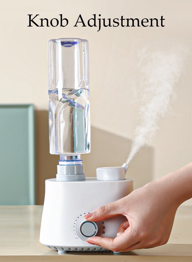 DUNISO Mini 24V Air Purifier Nano Mist Air Humidifier with No Water Tank Adjustable Aromatherapy Diffuser Compatible with Non Slip Silicone Common Mineral Water Bottles for Bedroom Office Large Room Small Portable Humidifier Air Purifier - Image 5