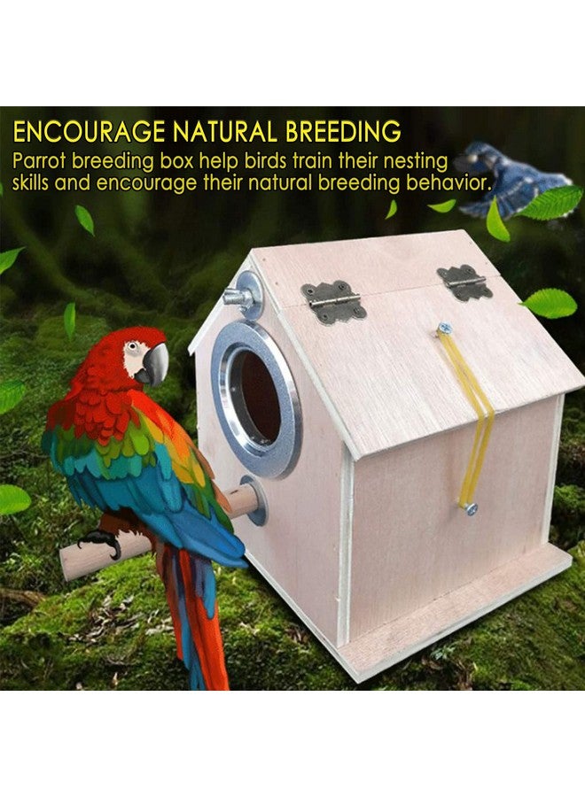 kathson Parakeet Nest Box Bird Nesting House Parrot Breeding Mating Box for Lovebirds Cockatiel Budgie Finch parrotlets-XL - Image 2