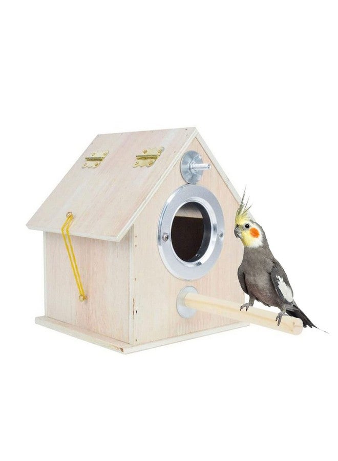 kathson Parakeet Nest Box Bird Nesting House Parrot Breeding Mating Box for Lovebirds Cockatiel Budgie Finch parrotlets-XL - Image 1